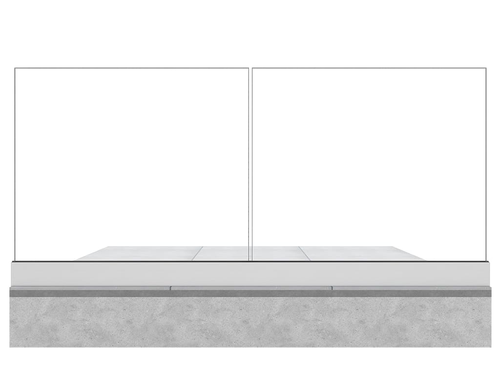 Garde-corps terrasse GLASSFIT 1701 vue de face